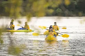 lake karapiro guided canyon kayak tours