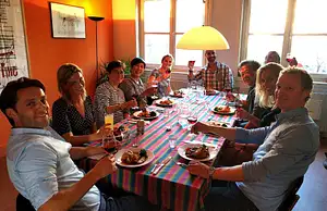 Traditional Dutch Dinner in an Amsterdam Canal House